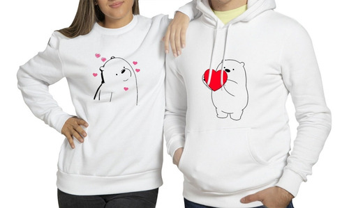 Buzos sacos, Hoodies Parejas Oso Polar