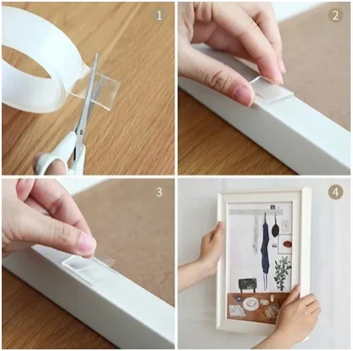 Cinta Adhesiva Gel Removible Lavable 1M - Imagen 3