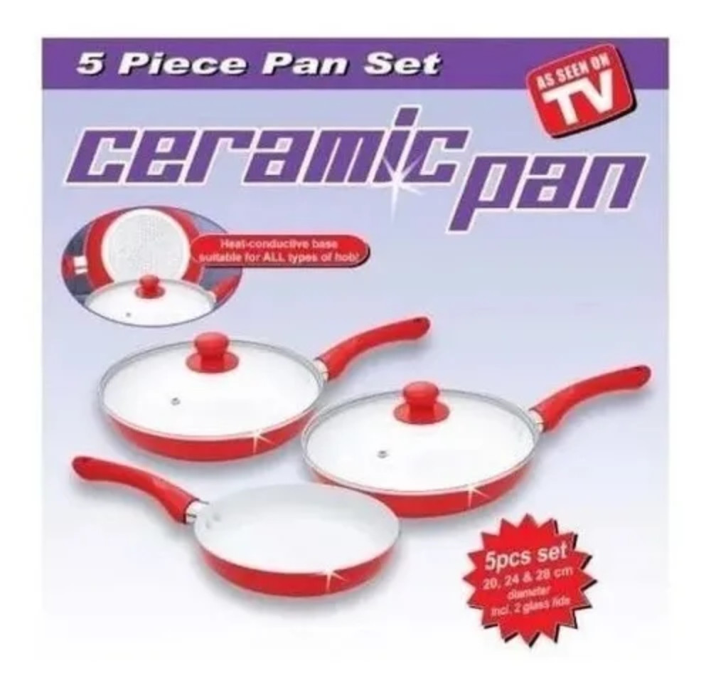 Sartenes Antiadherentes Ceramic Pan 5 Pi