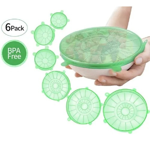 Tapas De Silicona Multiusos Set X6 pcs