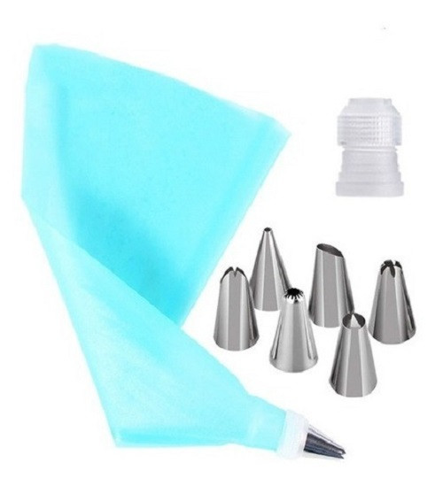 Manga De Pastelería 6 boquillas y Acople