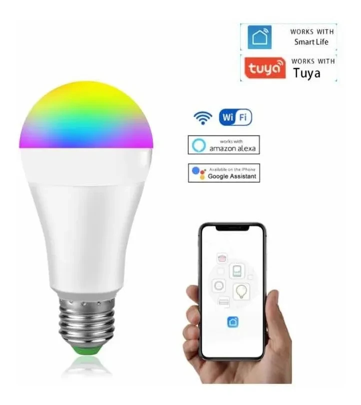 Bombillo Inteligente Rgb Comp Alexa y Go