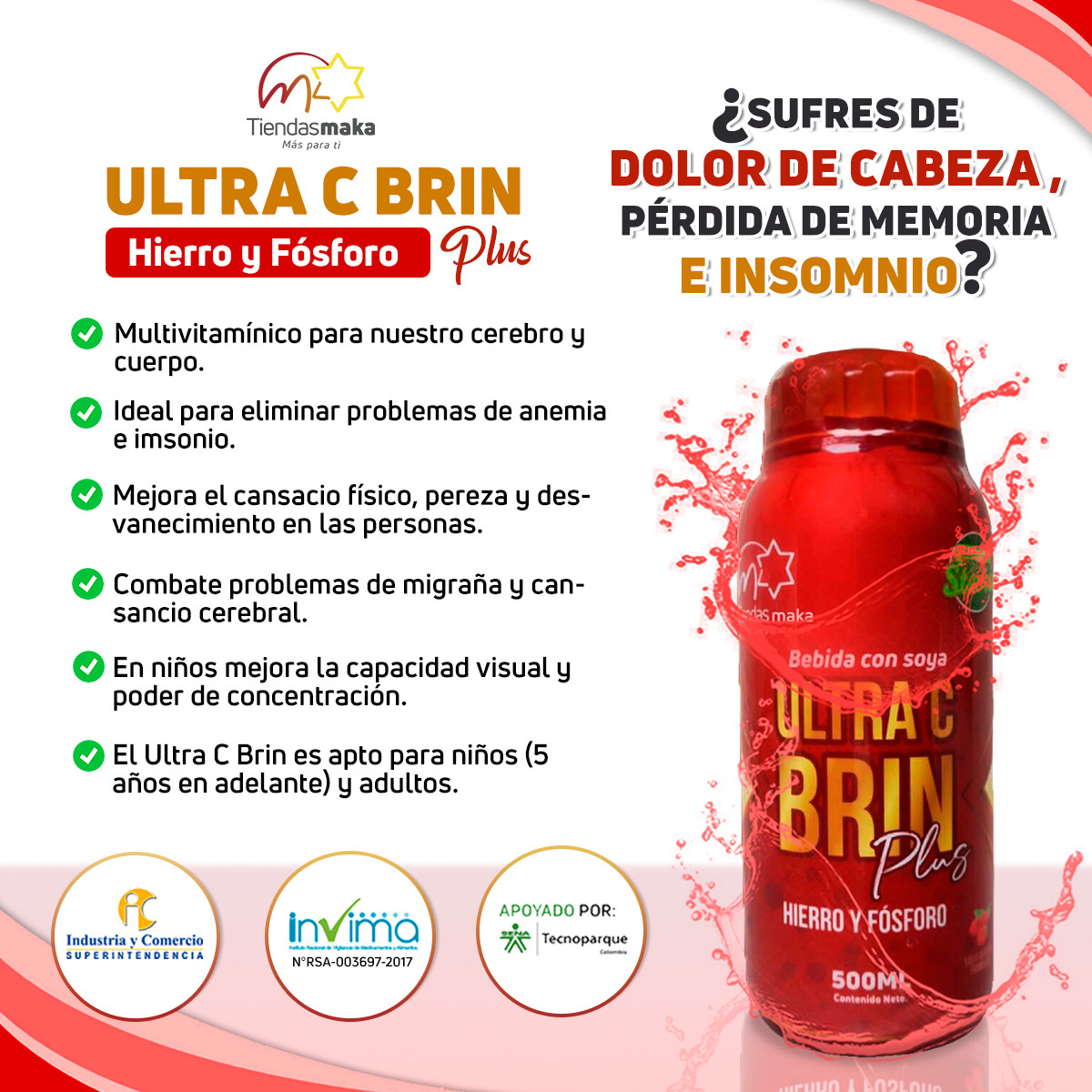 Ultra c Brin - Vitacerebrina - Imagen 4