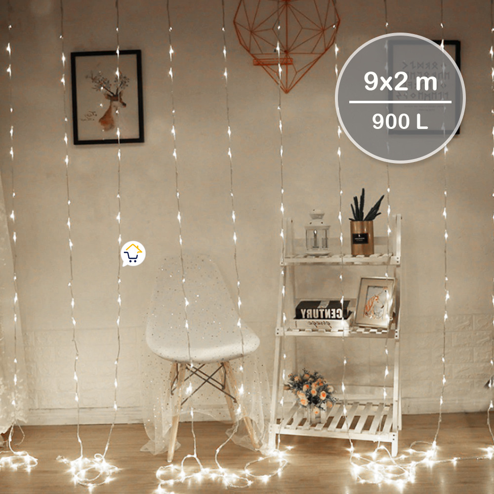 Luz Cascada 9X2 Metros 900 LED 2026