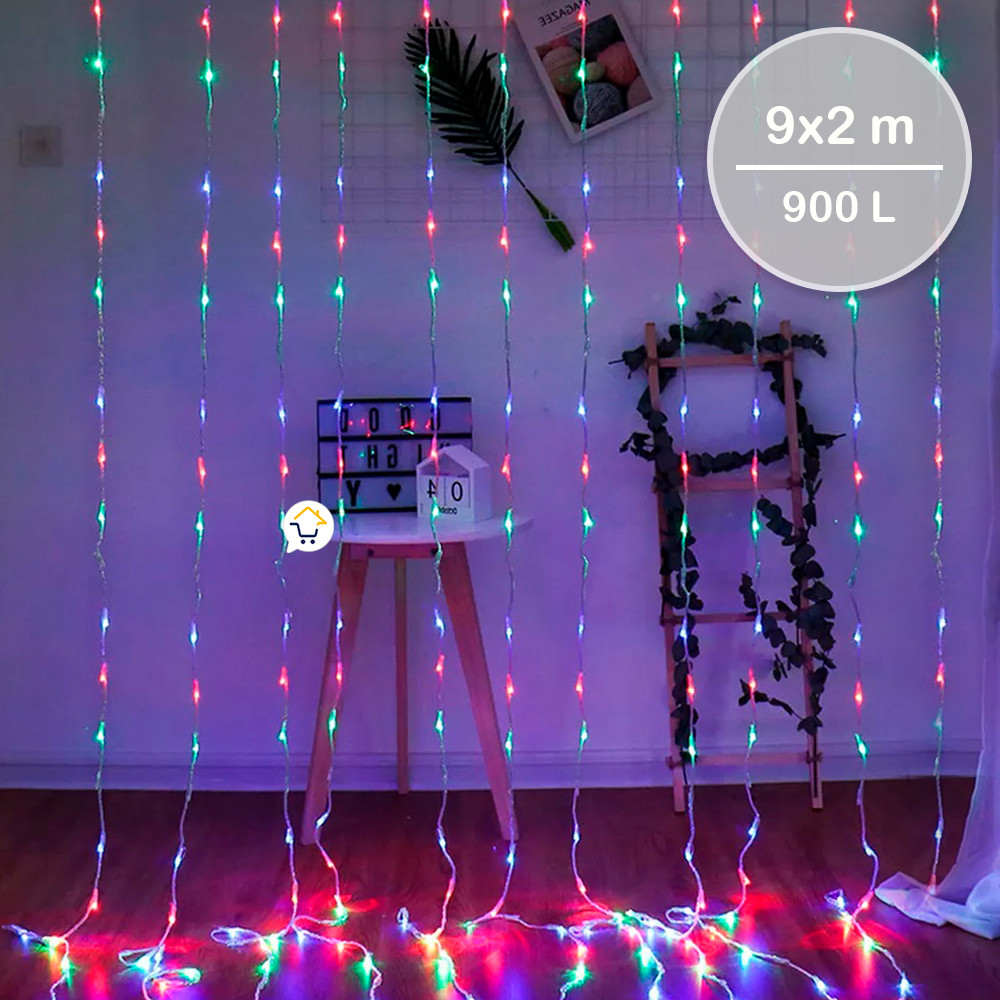 Luz Cascada 9X2 Metros 900 LED 102590