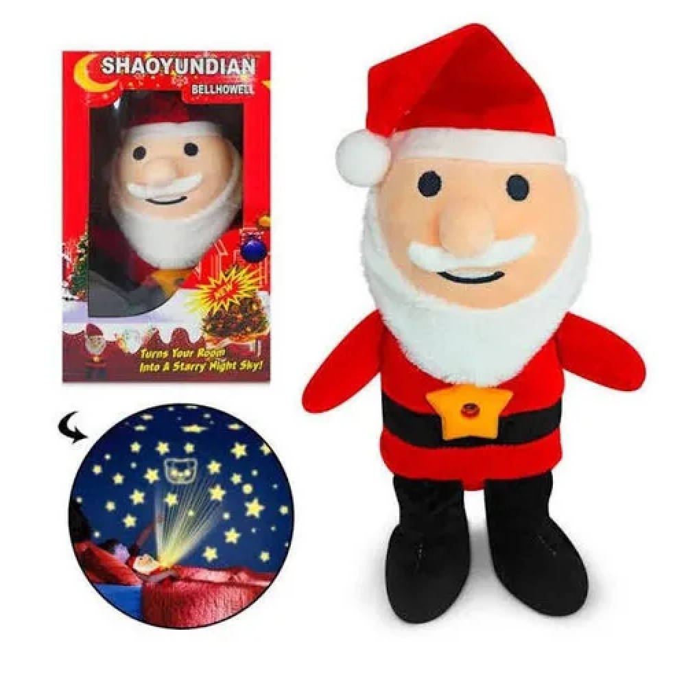 Peluche con Proyección de Luz Papá Noel