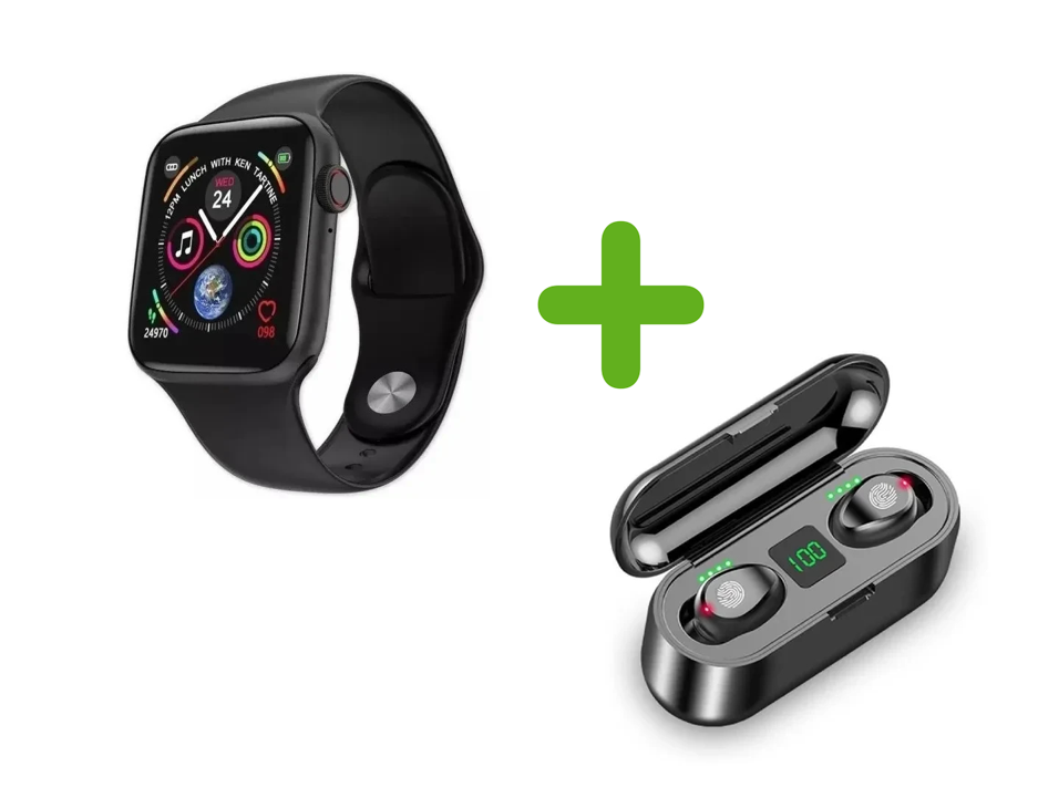 Combo Reloj T55 + Audífonos F9