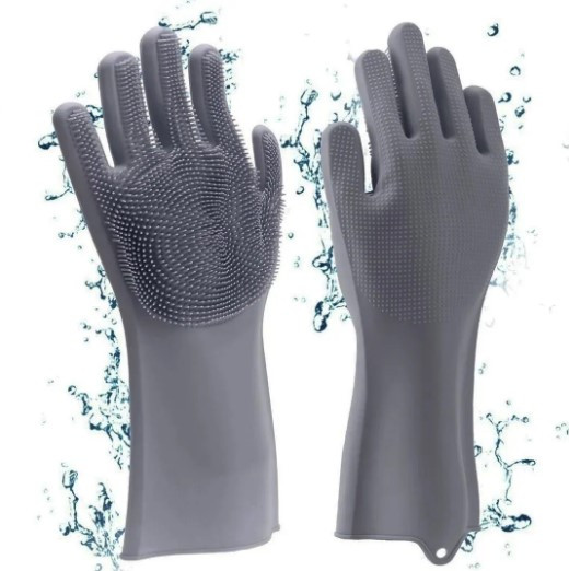 Guante Esponja Lava Loza En Silicona