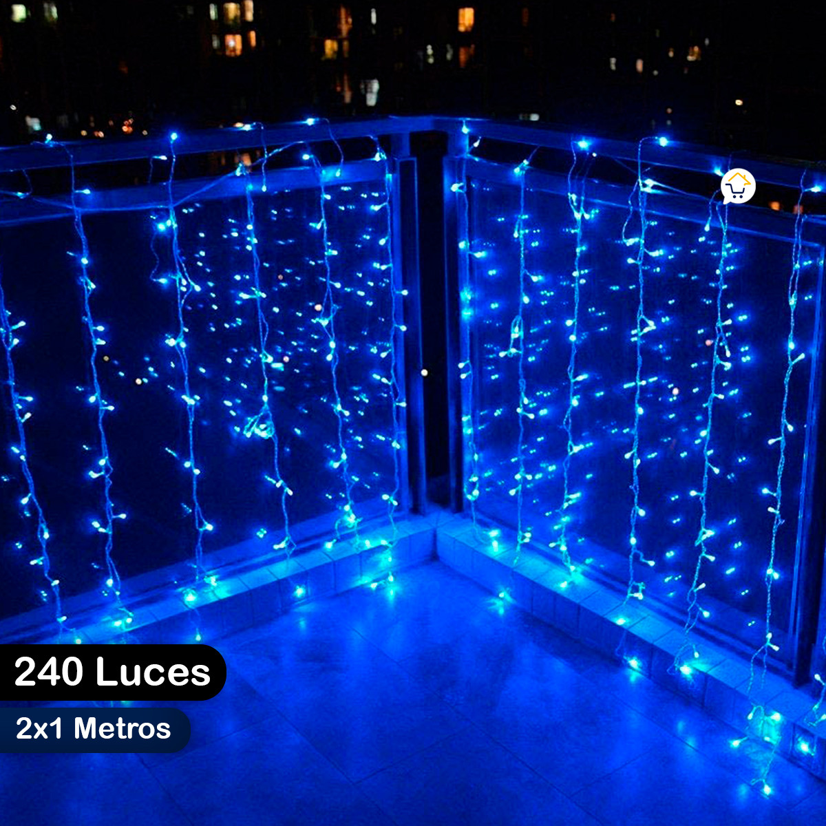 Cortina LED 2X1 Metros 240 LED LEDC240L