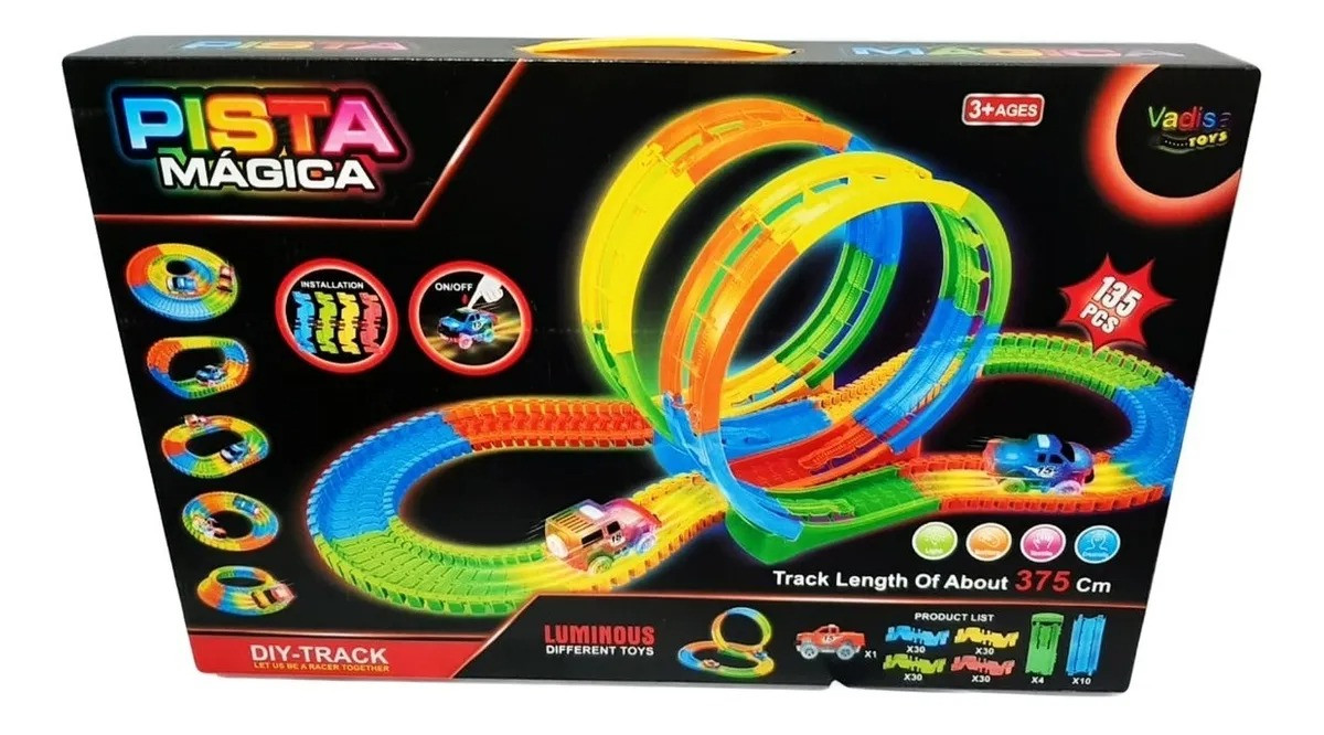 Pista Mágica Luminosa De 305 Cms De Vari