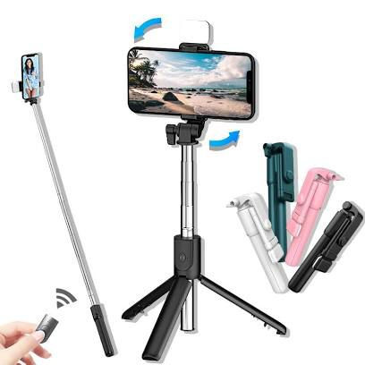 palo selfie con luz y control