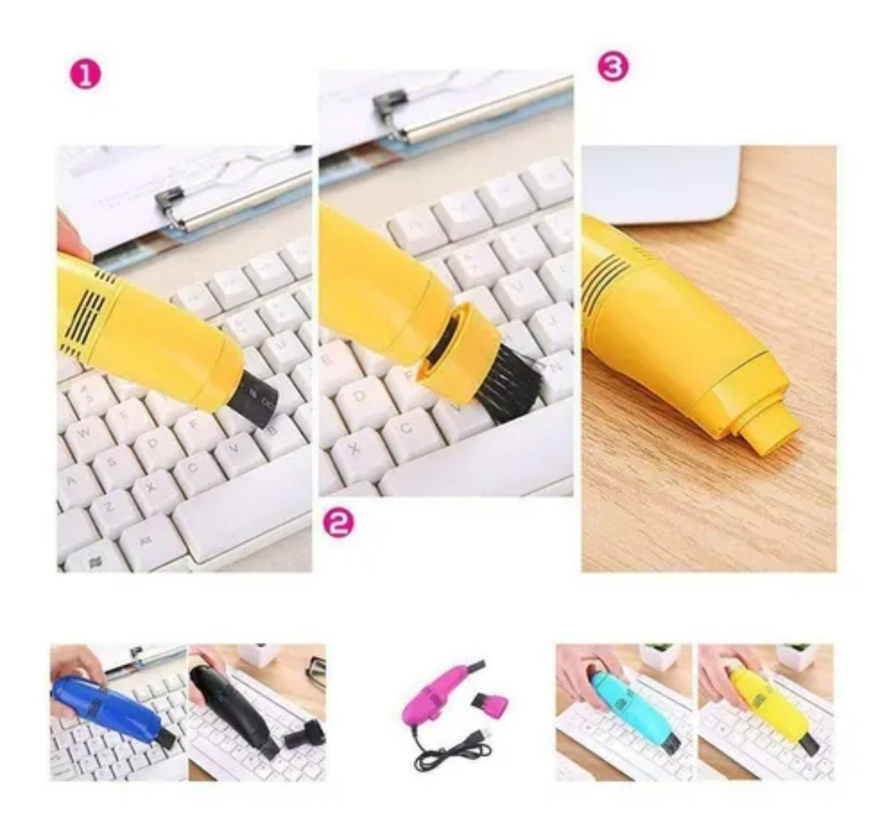 Mini Aspiradora Usb Multiuso Teclado - Imagen 5