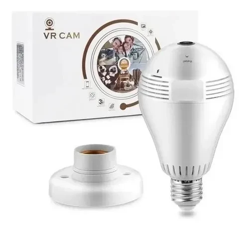 Cámara De Seguridad Bombillo Wifi 360°