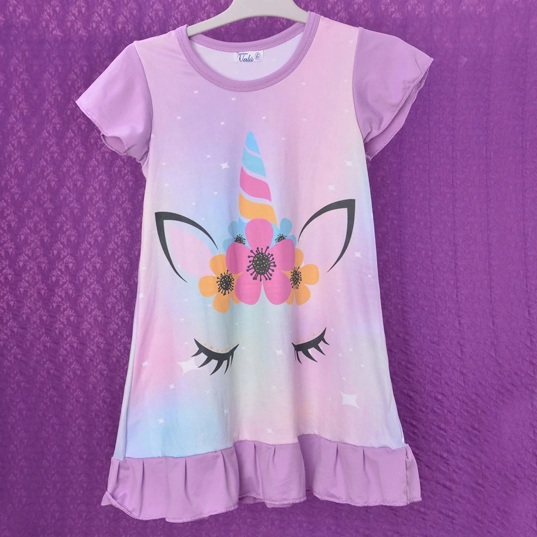 pijama niña unicornio ojos
