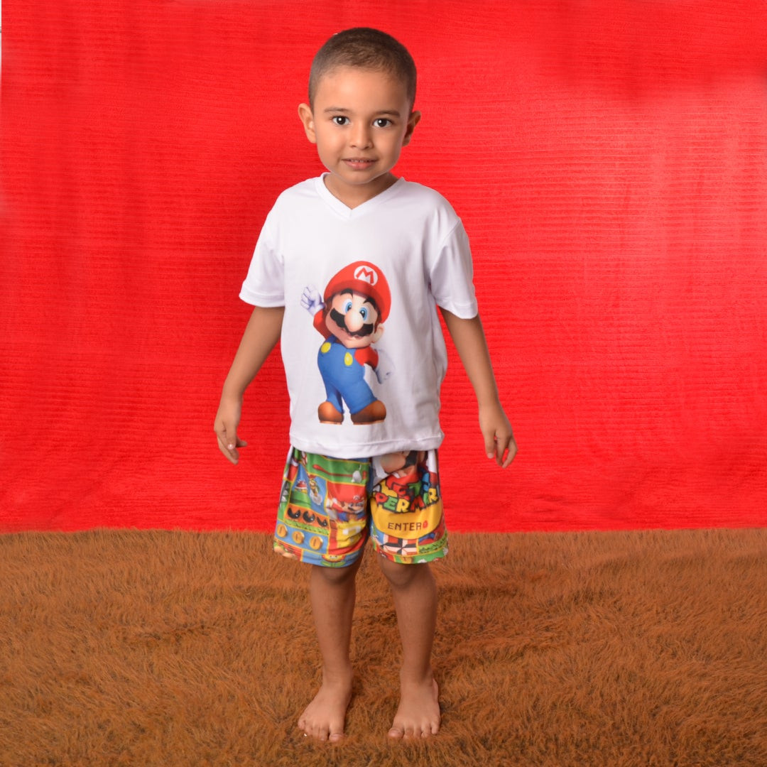 pijama niño mario bros