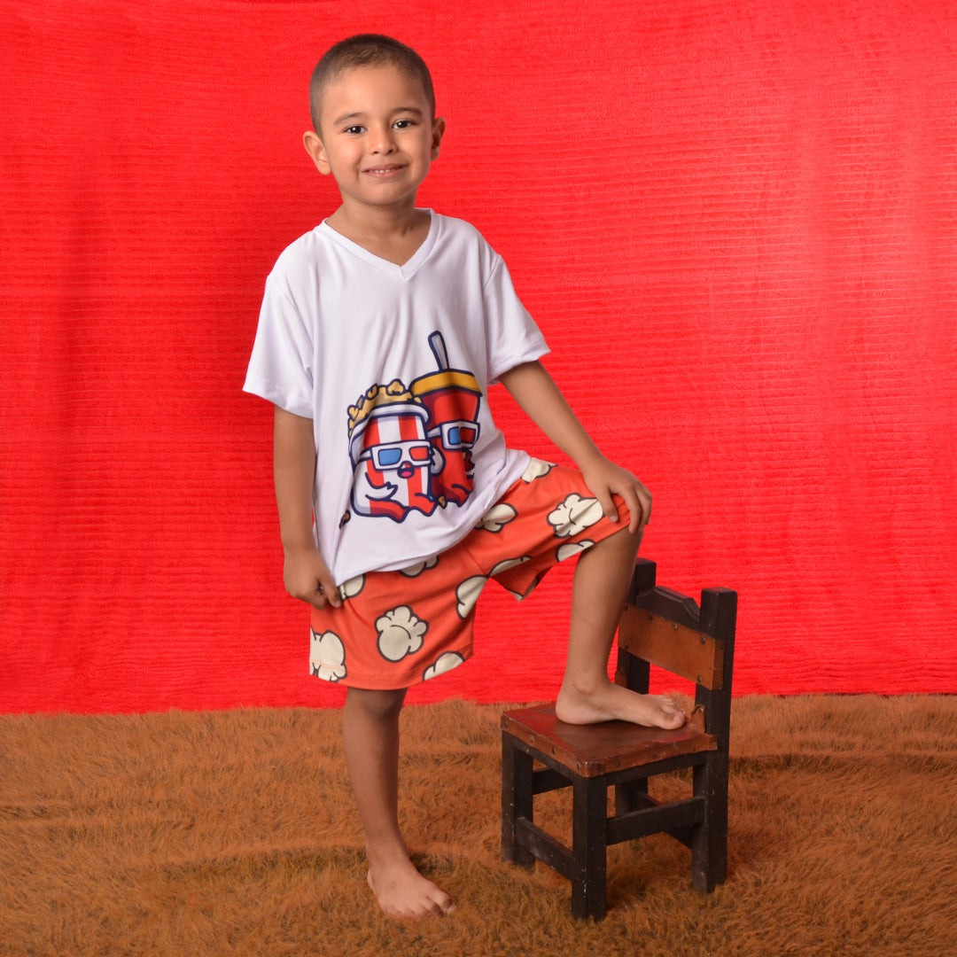 pijama niño popcorn