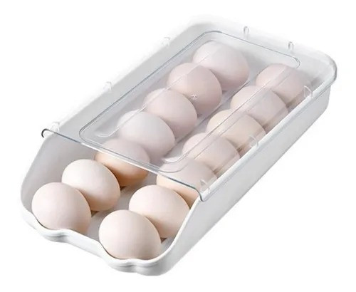 Organizador De Huevos Tapa Transparente