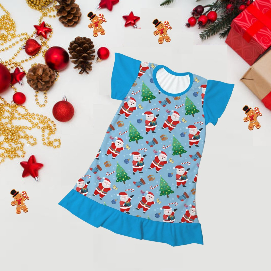 pijama niña santa