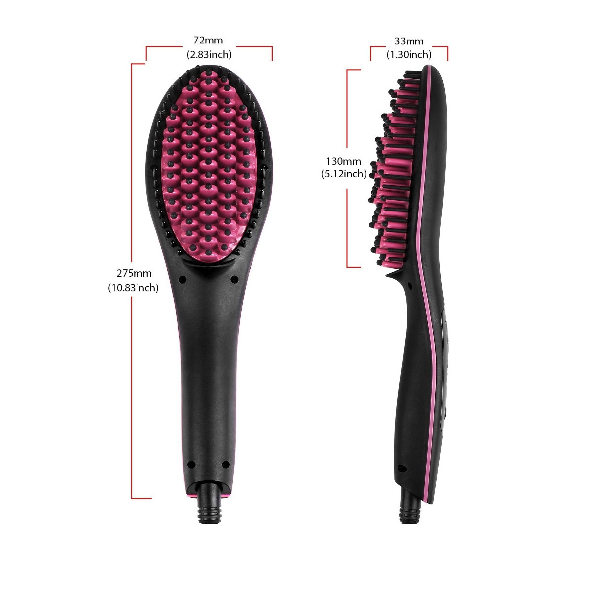 Cepillo Alisador Electrico Peine Digital