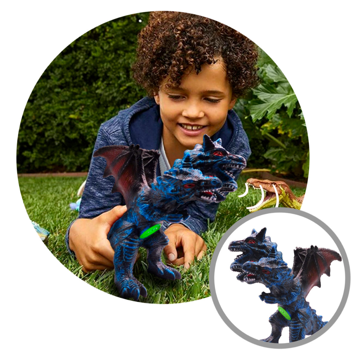 Figura Dinosaurio Tres Cabezas K7472001B - Imagen 2