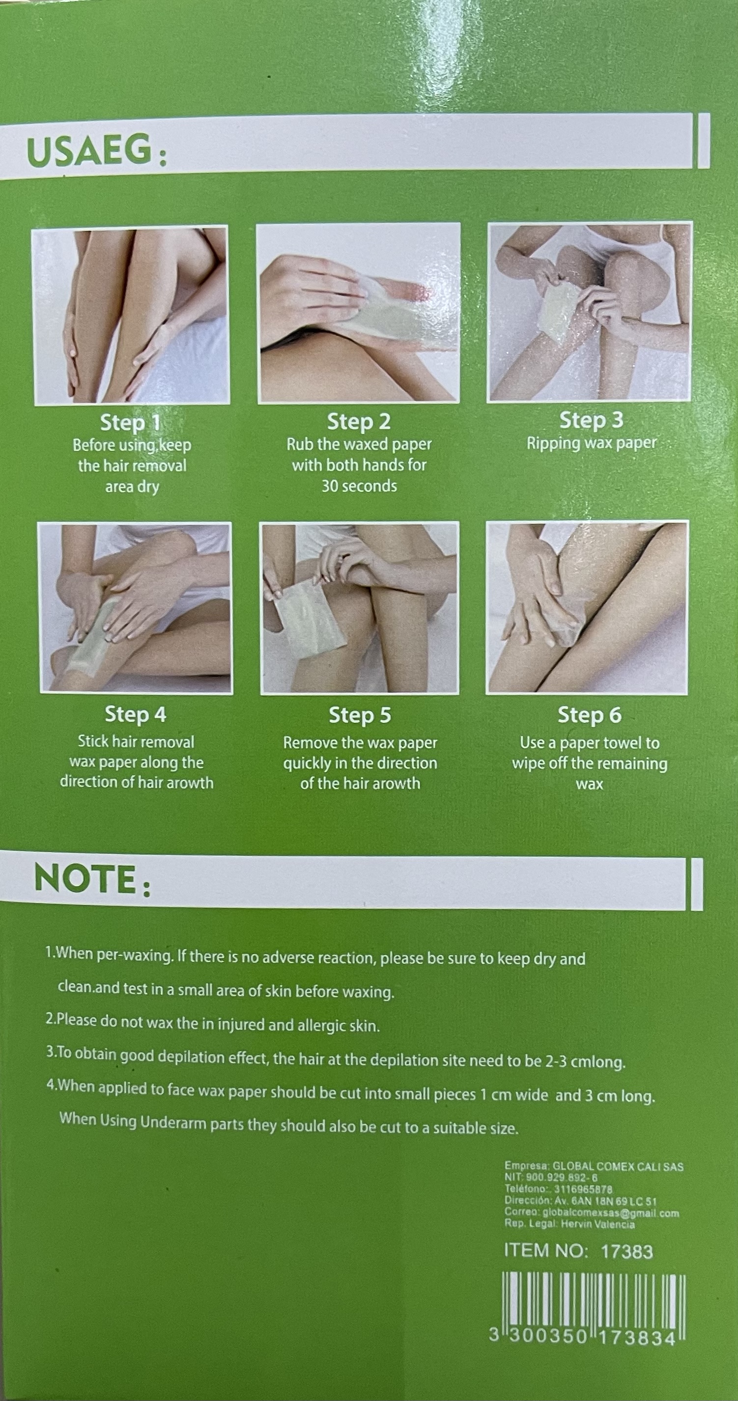 PARCHE DEPILADOR X 10 UNDS HANEI - Imagen 7