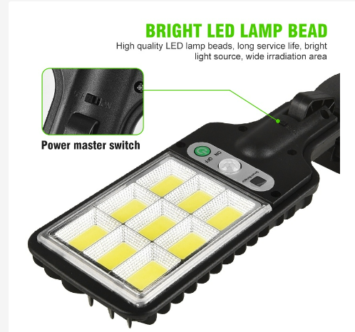 Lampara Solar con Sensor 30w + Control