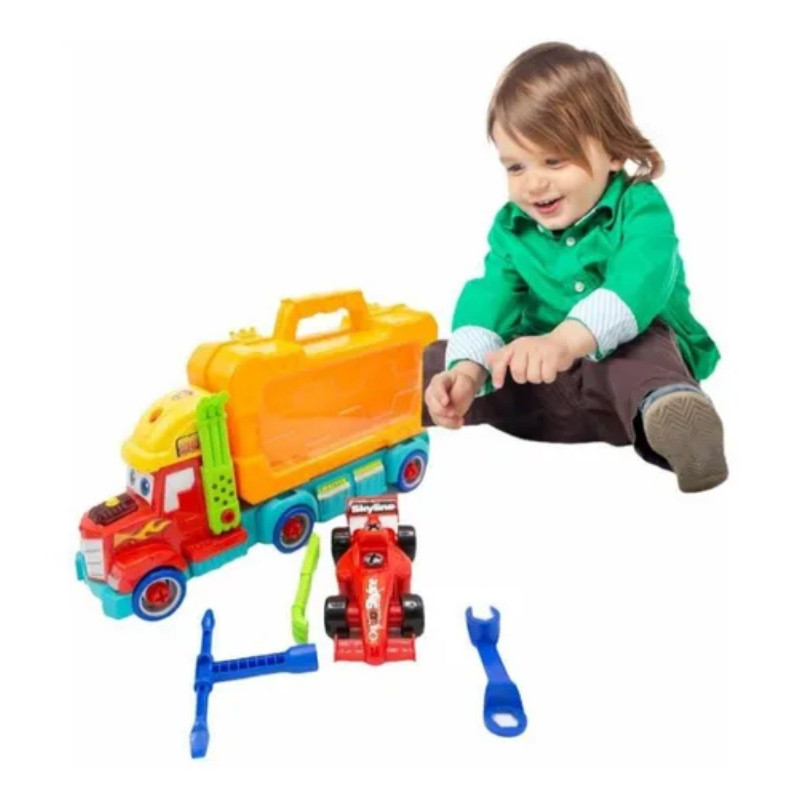 Camion Mula Didactica Juguete Para Armar