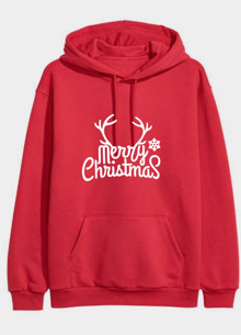 Buzo, Saco Hoodie Merry Christmas (Niña)