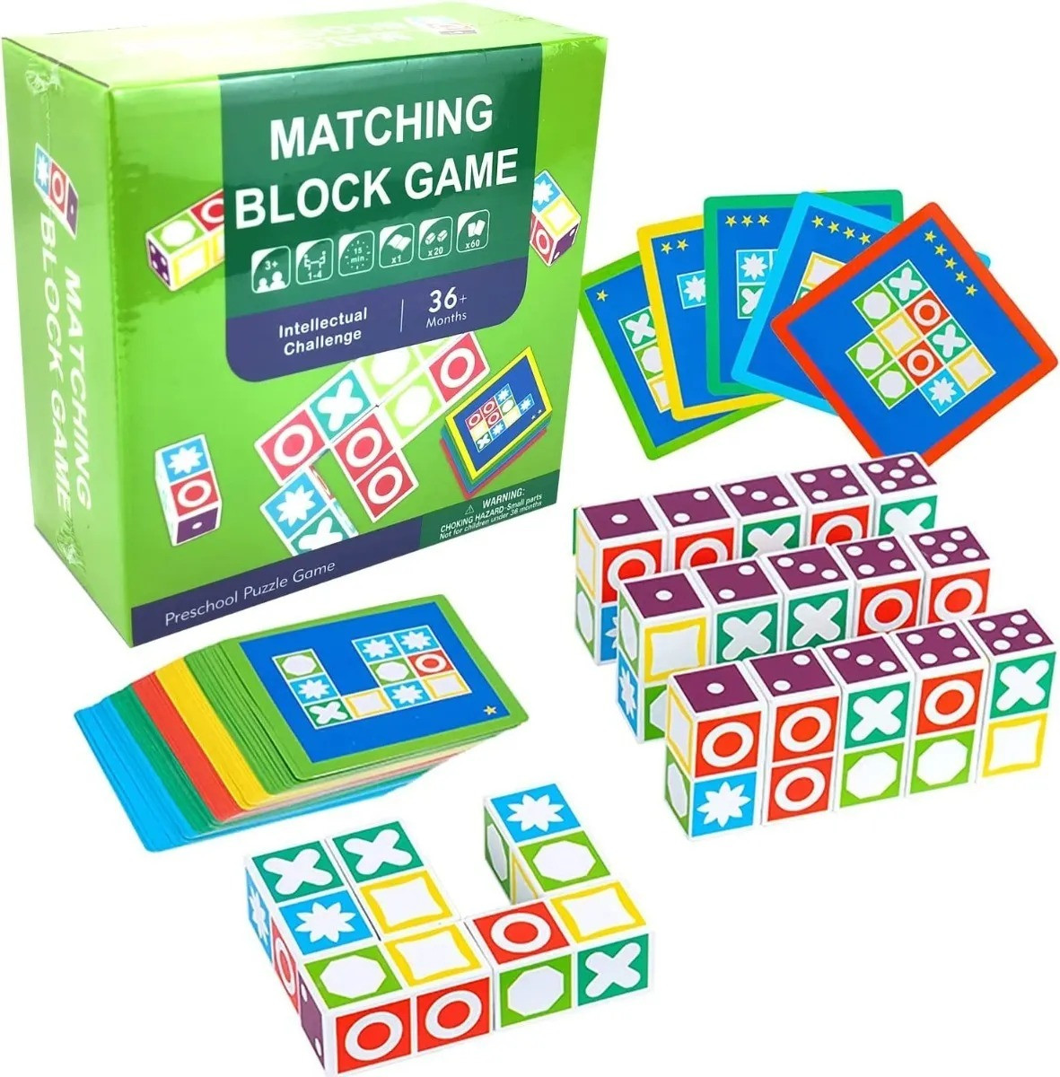 Juguete Mesa Match Matching Block Game