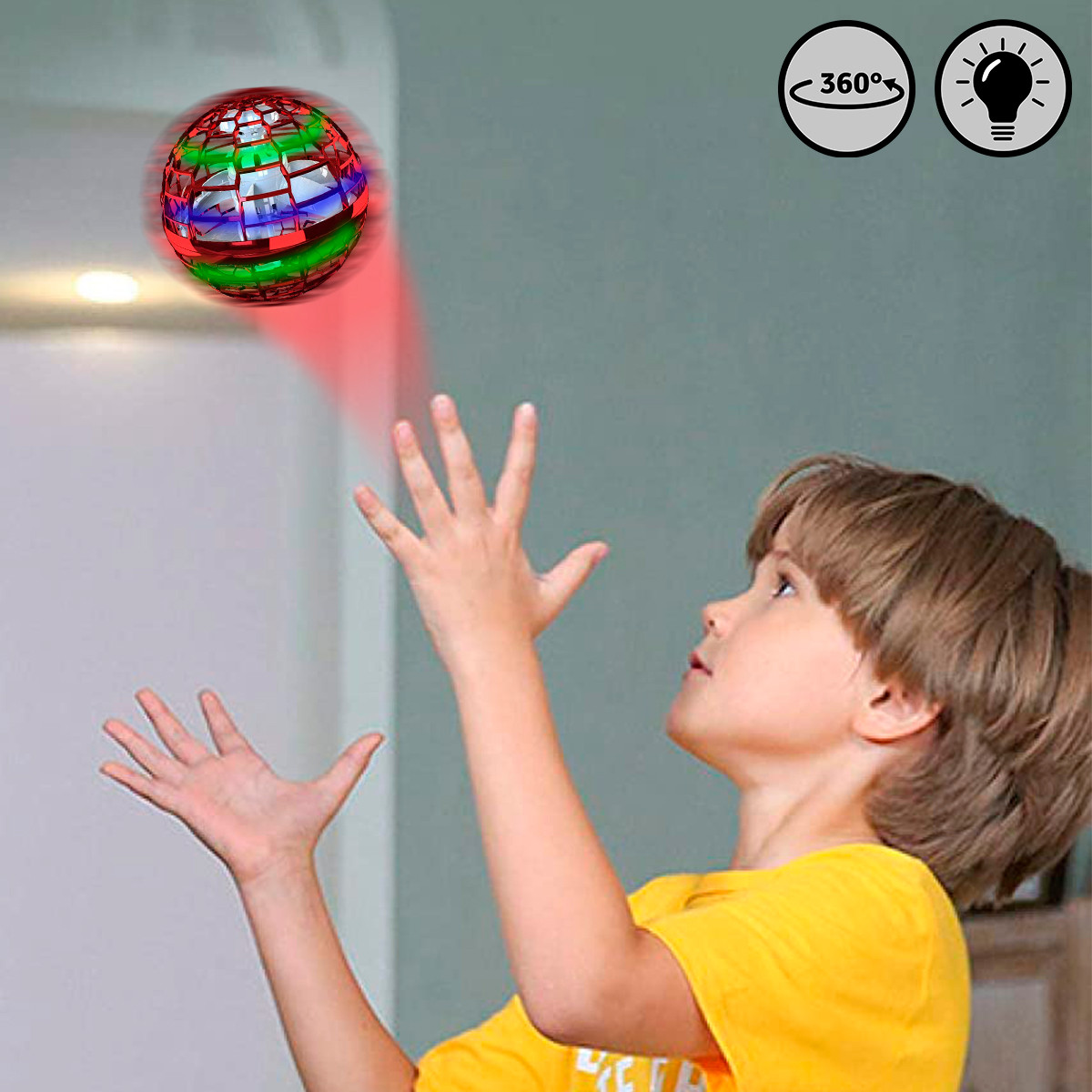 Dron Esfera Bumerang Led Recargable 988