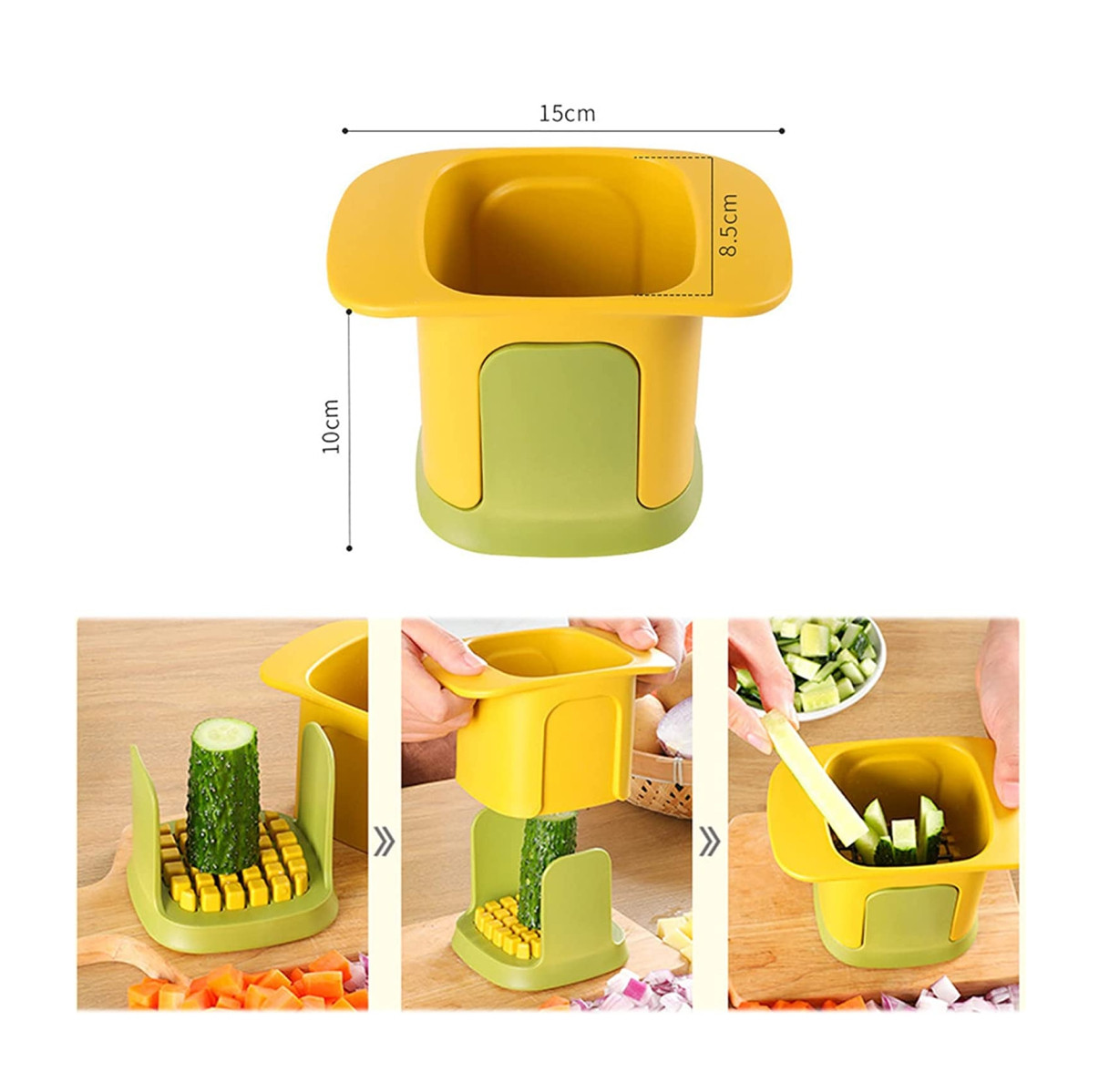 Picador Y Cortador Papa Fritas 2 en 1