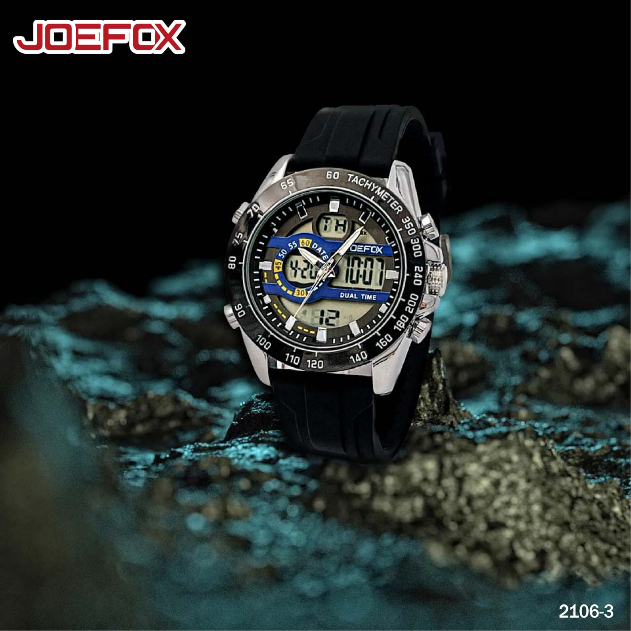 2106-3 RELOJ JOEFOX  LED SILICONA HOM