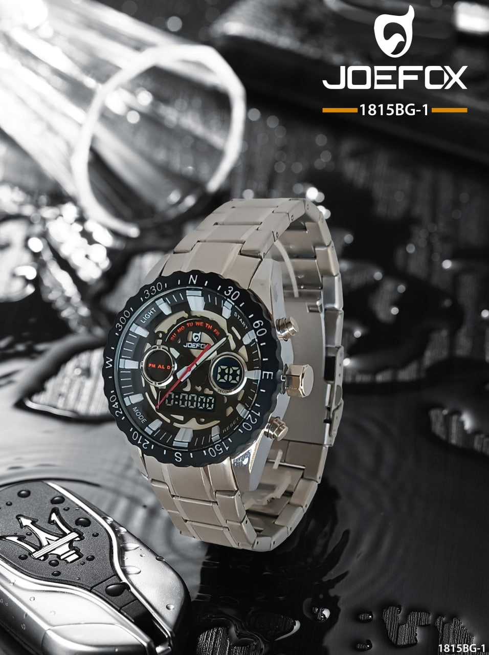 RELOJ JOEFOX  METALICO HOM 1815BG-1