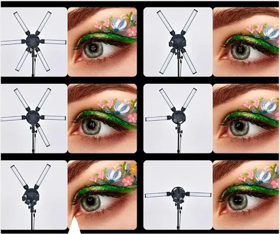 Aro De Luz Led 65cm Estrella 6 Tubos Ilu