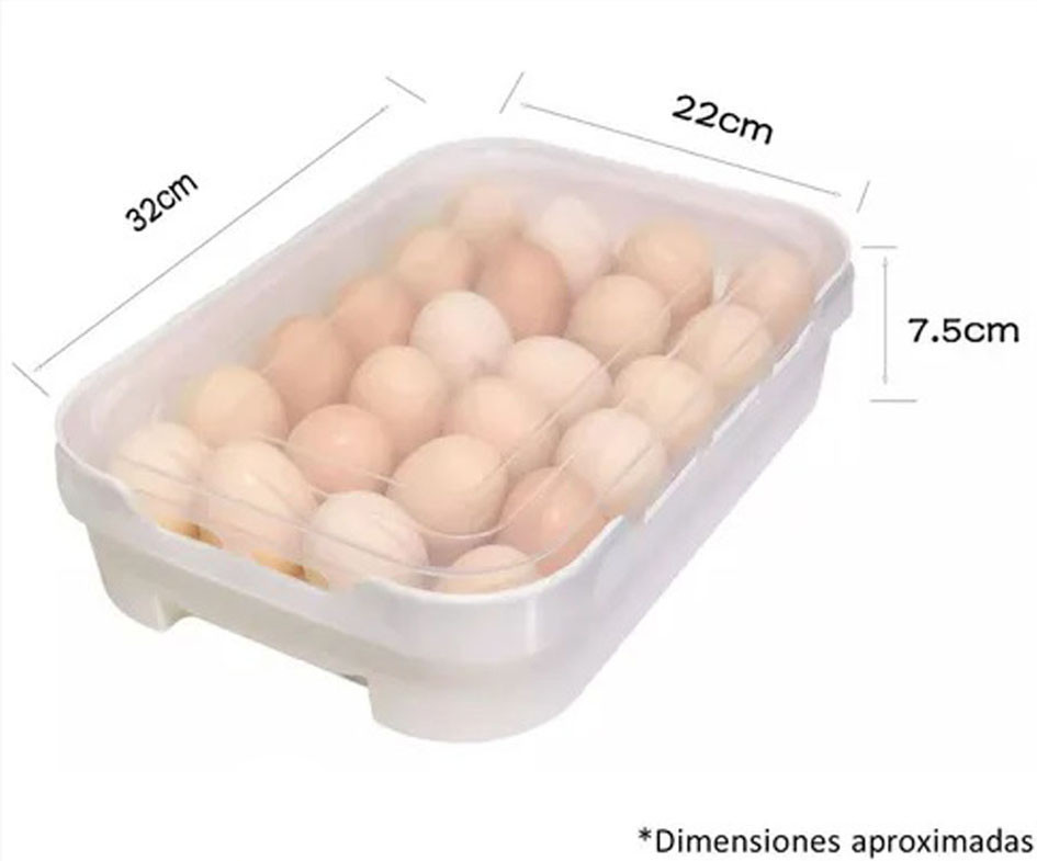 Canasta Porta Huevos Organizador X24 Con