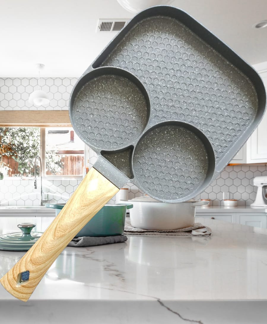 Sartén 3 Compartimentos Antiadherente Mu