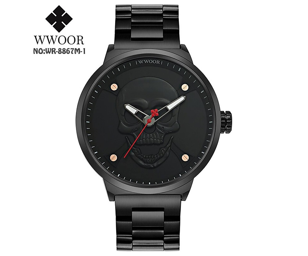 NO:WR-8867M-1 RELOJ PAVONADO CALAVERA