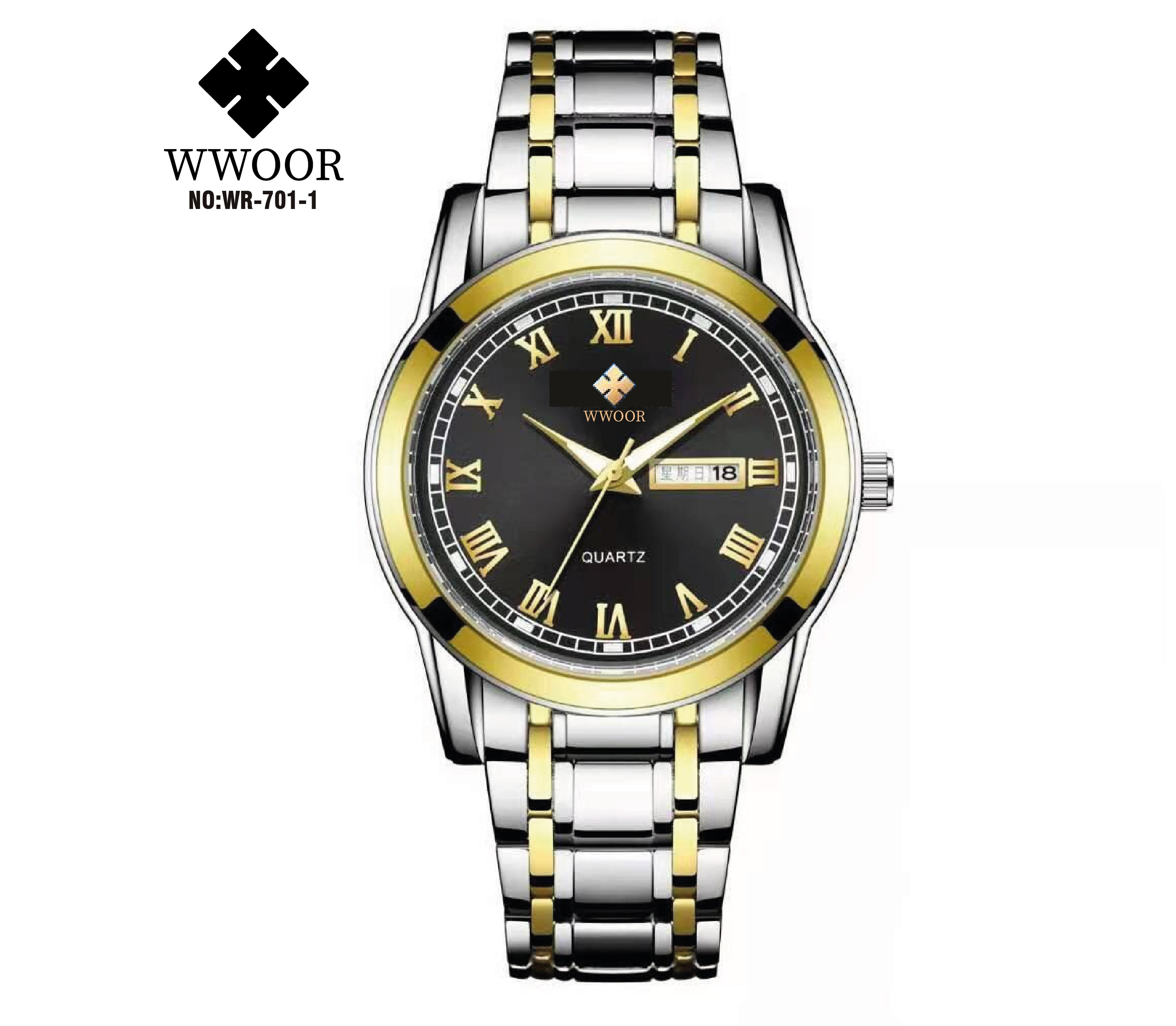NO:WR-701-1RELOJ WWOOR DOBLE CALENDARIO