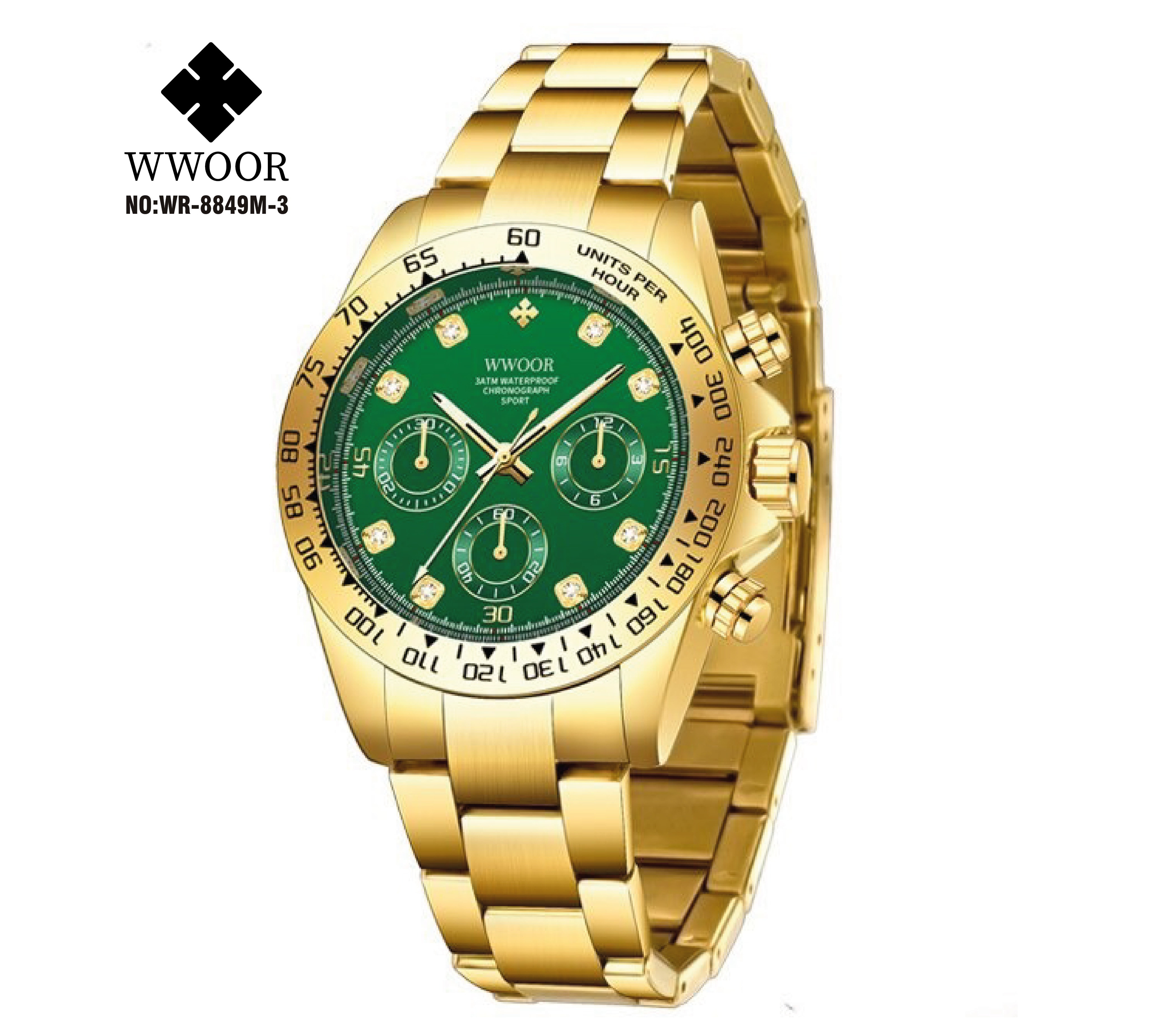 NO:WR-8849M-3 RELOJ WWOOR CRONOGRAFO MET