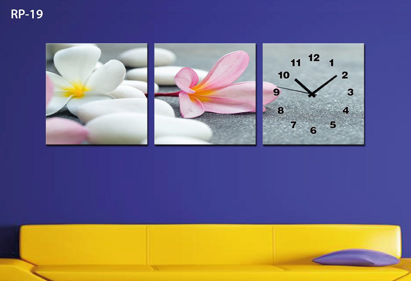 RELOJ PARED ESTILO POLIPTICO 3 PIE RP-19