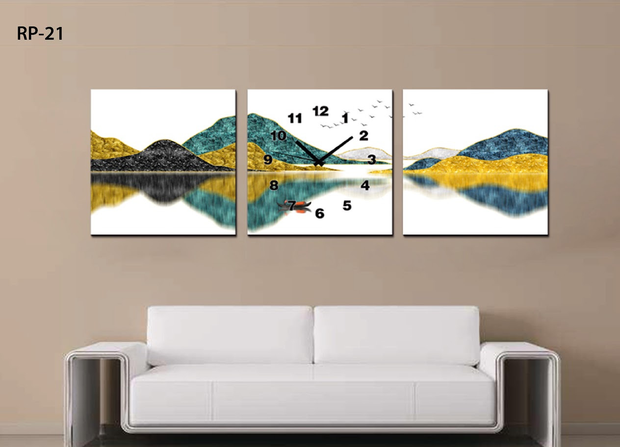 RELOJ PARED ESTILO POLIPTICO 3 PIE RP-21