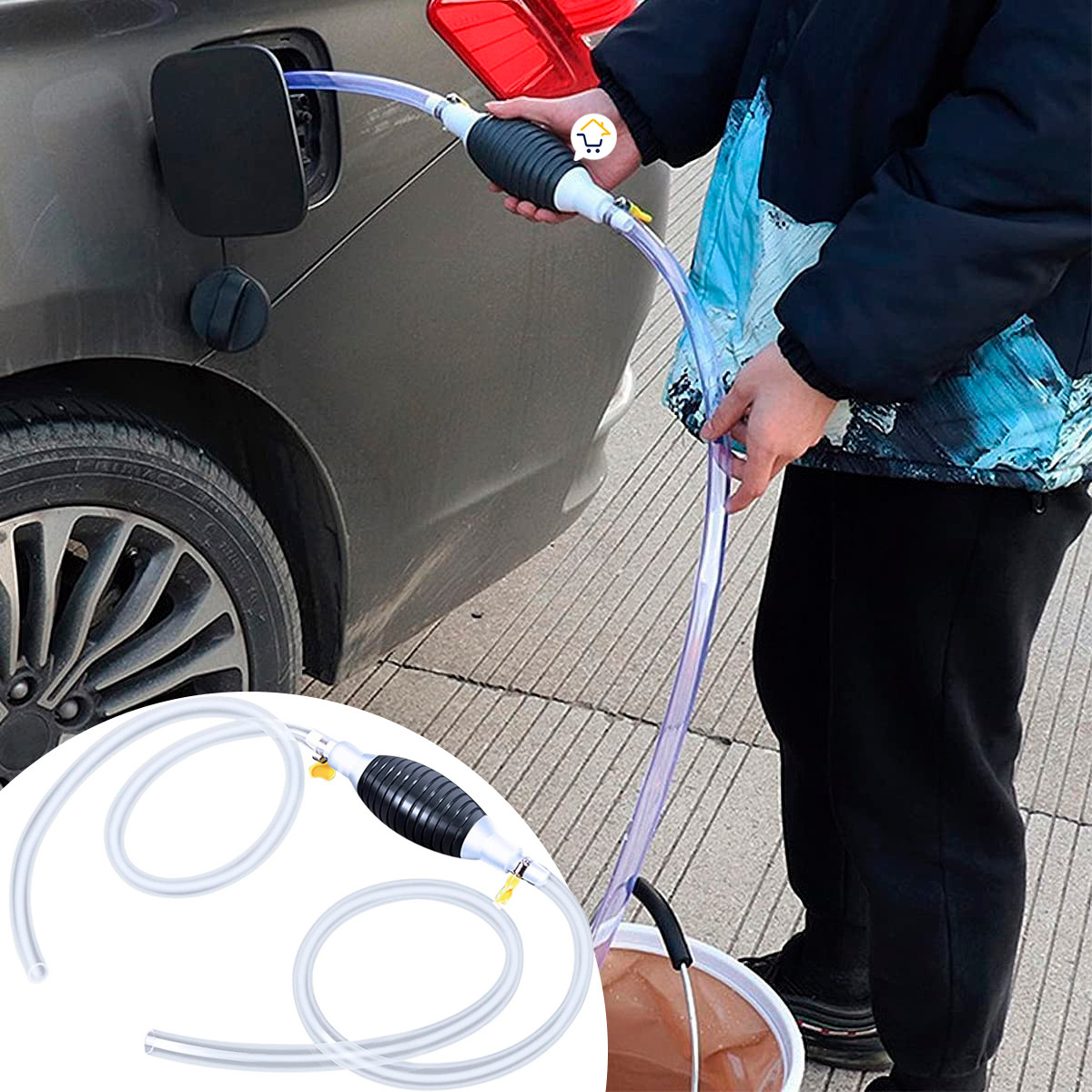 Bomba Manual Manguera Succión 7221