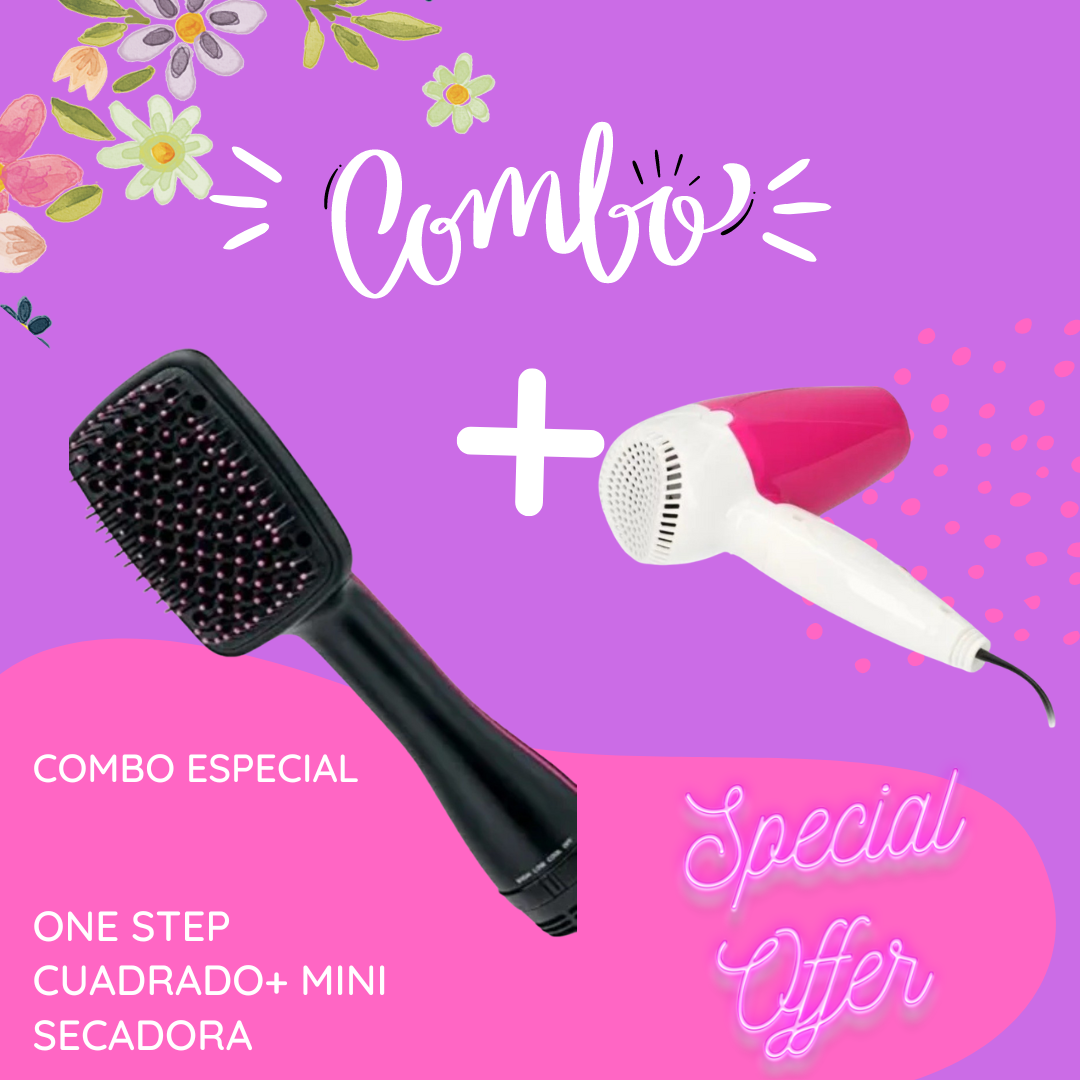 ONE STEP CUADRADO + SECADOR DE CABELLO