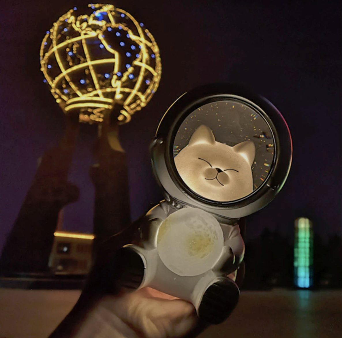 LÁMPARA GATO ASTRONAUTA