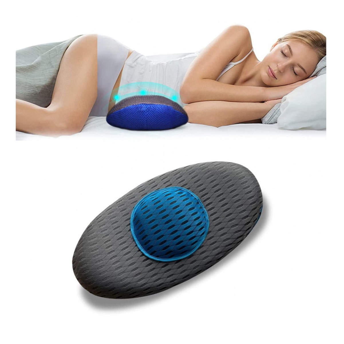 Almohada Apoyo Espalda Lumbar Ergonomica