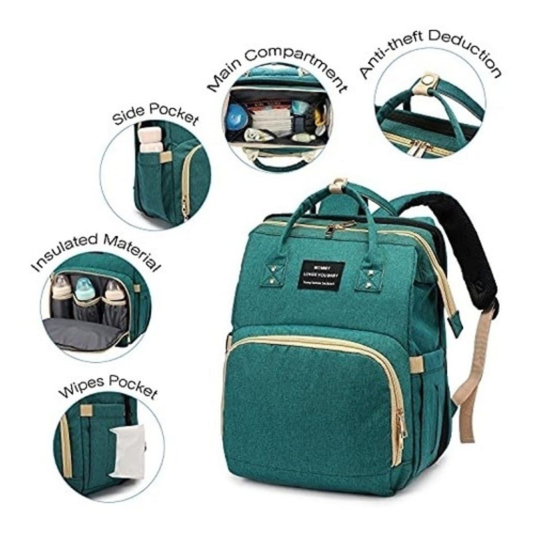 Pañalera maleta con cuna plegable - Imagen 6