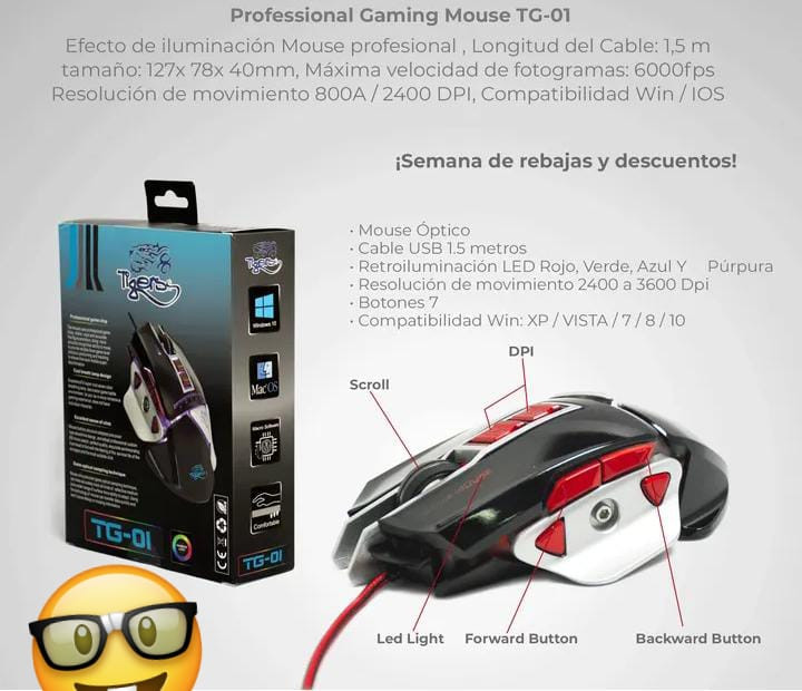 MOUSE GAMER TG-01