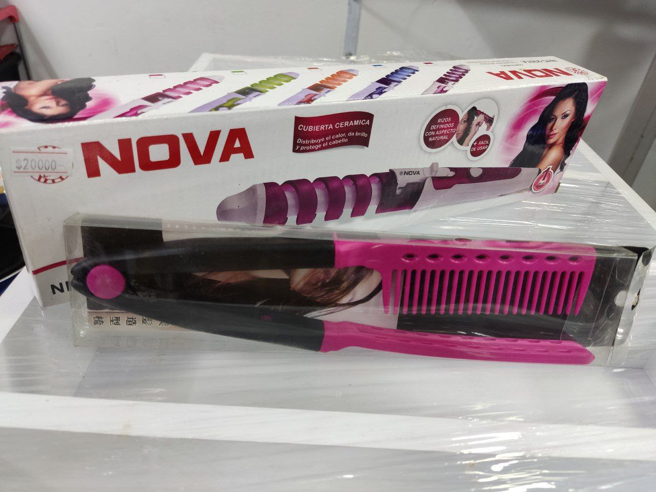 Pinza rizadora electrica + Peineta