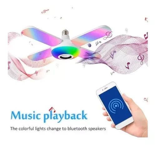 Bombillo Parlante De Aspas RGB