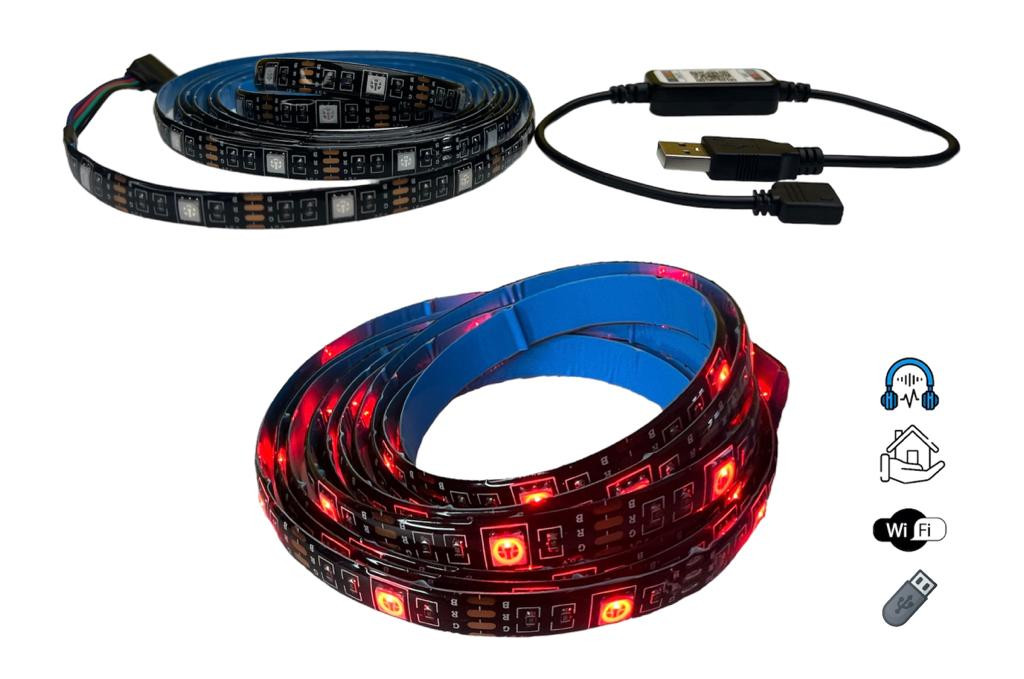 CINTA LED RGB 12V AUDIORITMICA WIFI